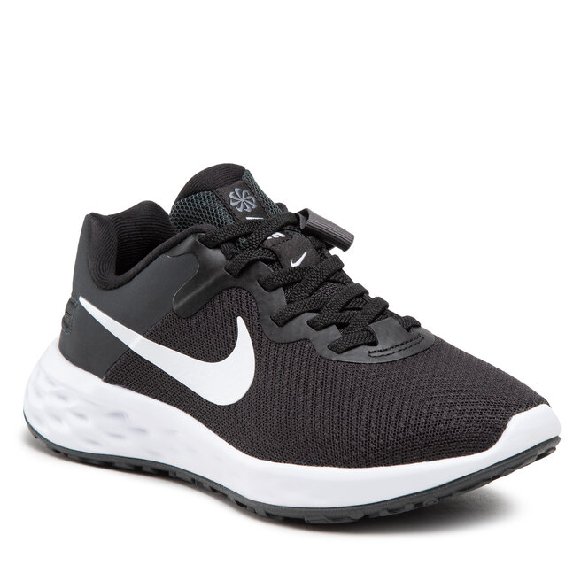 Schuhe Nike Revolution 6 Flyease Nn DC8997 003 Black/White/Dk Smoke Grey
