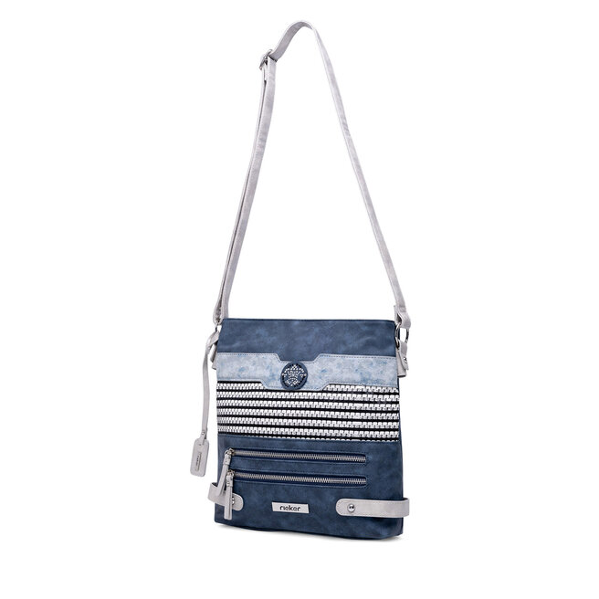 Rieker kabelka crossbody veľká metalická H1346-40 - Rieker - Nekožené