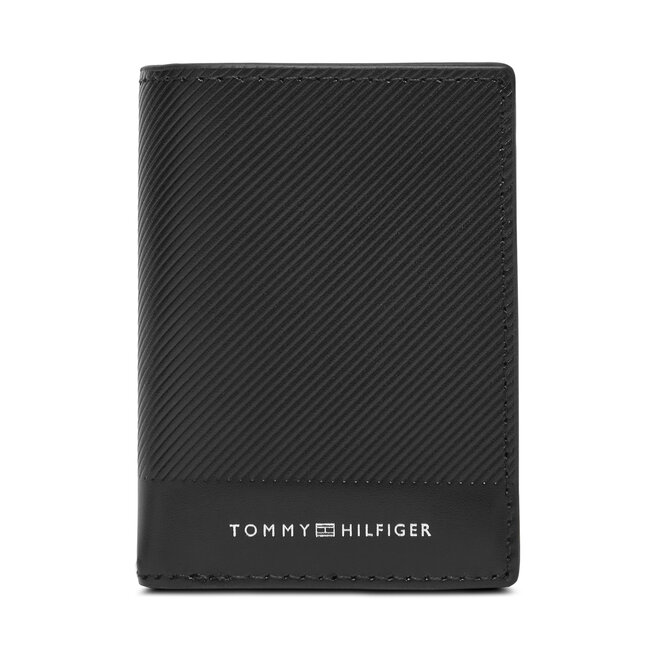 Duży Portfel Męski Tommy Hilfiger Th Foundation Bifold - Czarny