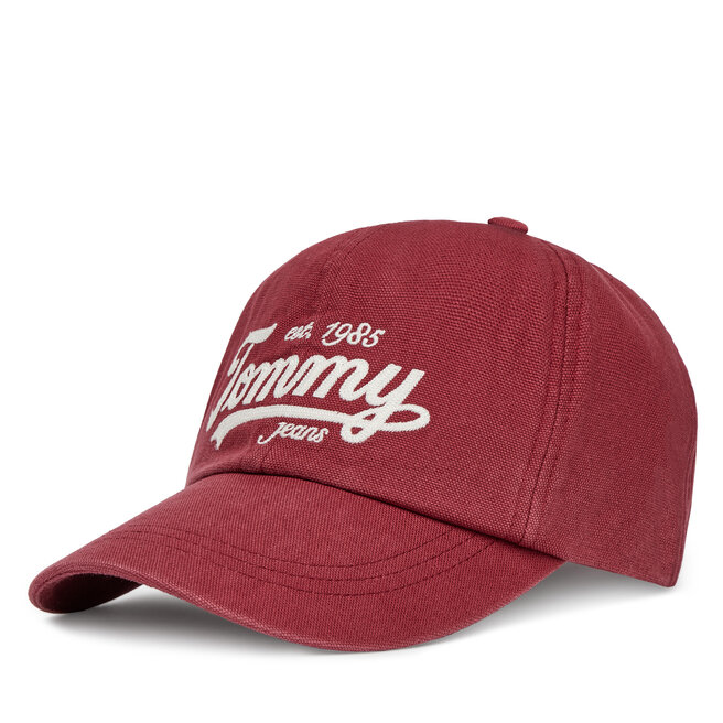 Czapka z daszkiem Tommy Hilfiger Archive Script - Czerwony