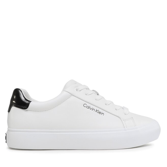Calvin Klein Sneakersy Calvin Klein Vulc Lace Up HW0HW01681 White / Black 0K4