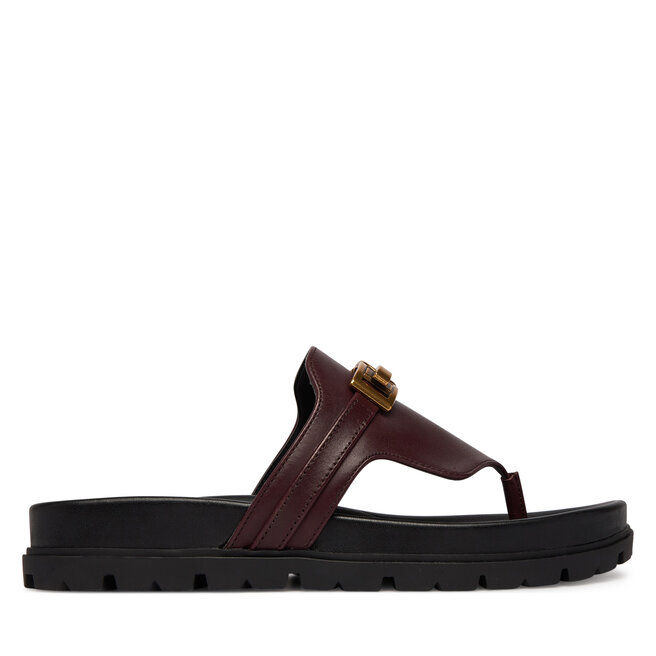 Japonki Guess FLJFRR LEA03 Bordowy -