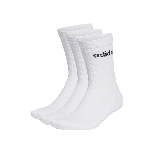 Κάλτσες Ψηλές Unisex adidas Linear Crew Cushioned Socks 3 Pairs HT3455 white/black