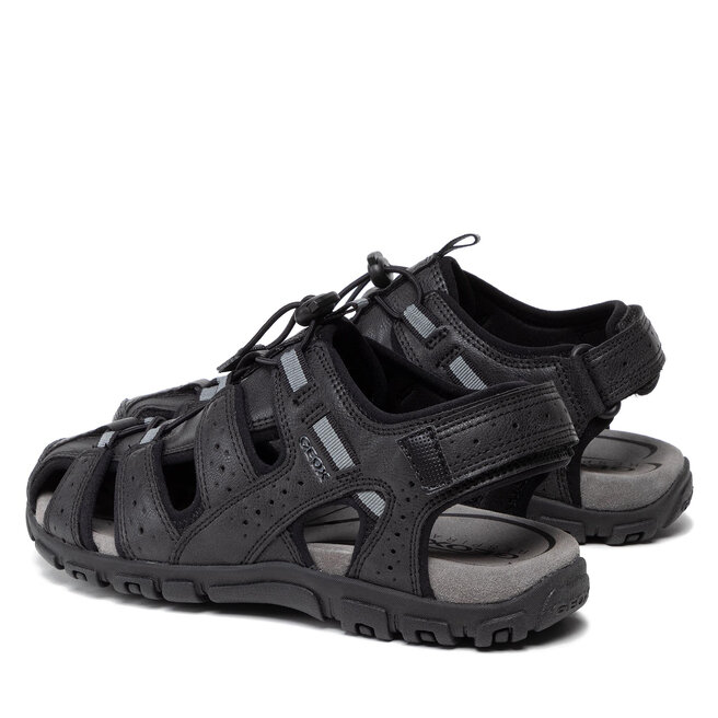Sand ly Geox U S.Strada B U6224B 0MEBC C9999 Black eobuv.cz
