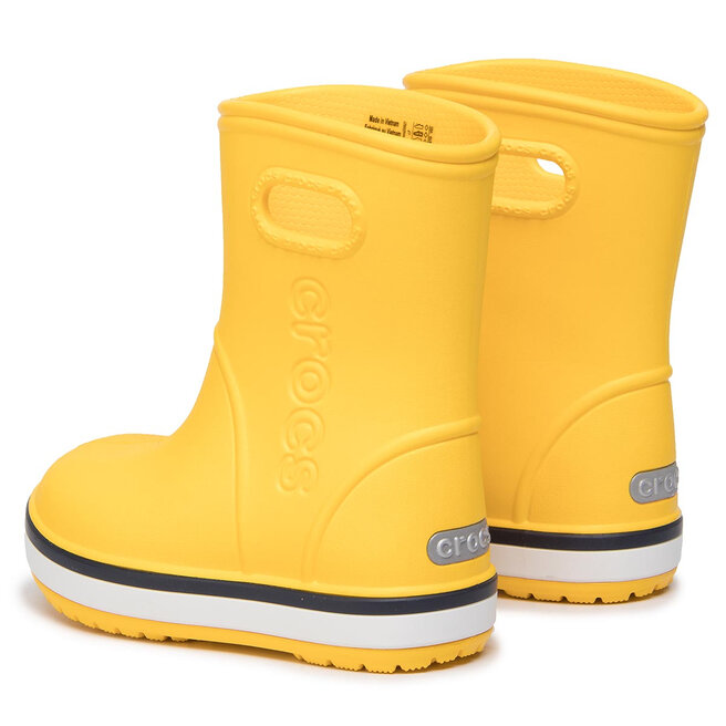 yellow boot crocs