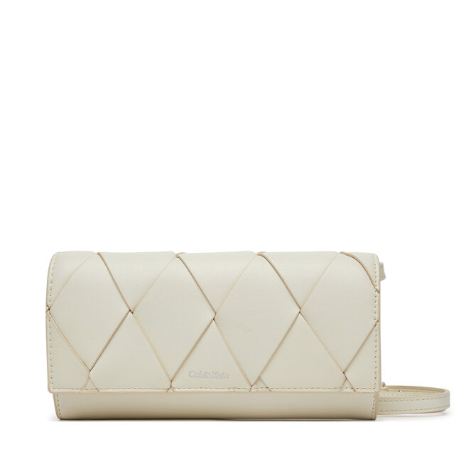 Torebka Calvin Klein Ck Woven Convertible Wallet Bag - Biały
