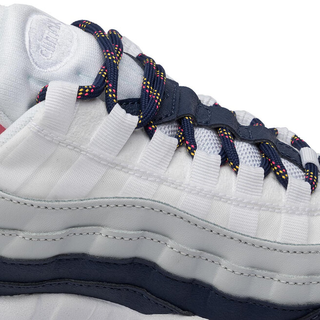 Navy blue and orange air max 95 top