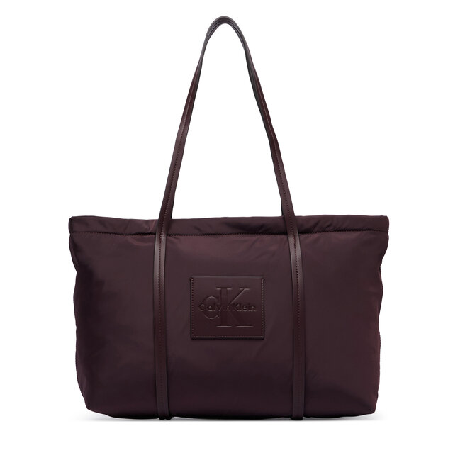 Torebka Calvin Klein Medium Tote LV04F3869G Bordowy -
