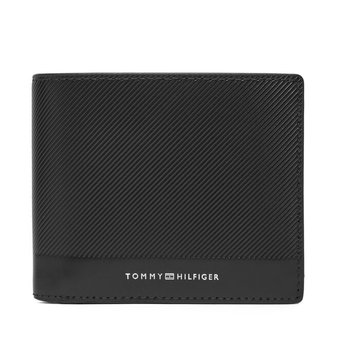 Duży Portfel Męski Tommy Hilfiger Th Foundation Extra Cc And Coin - Czarny