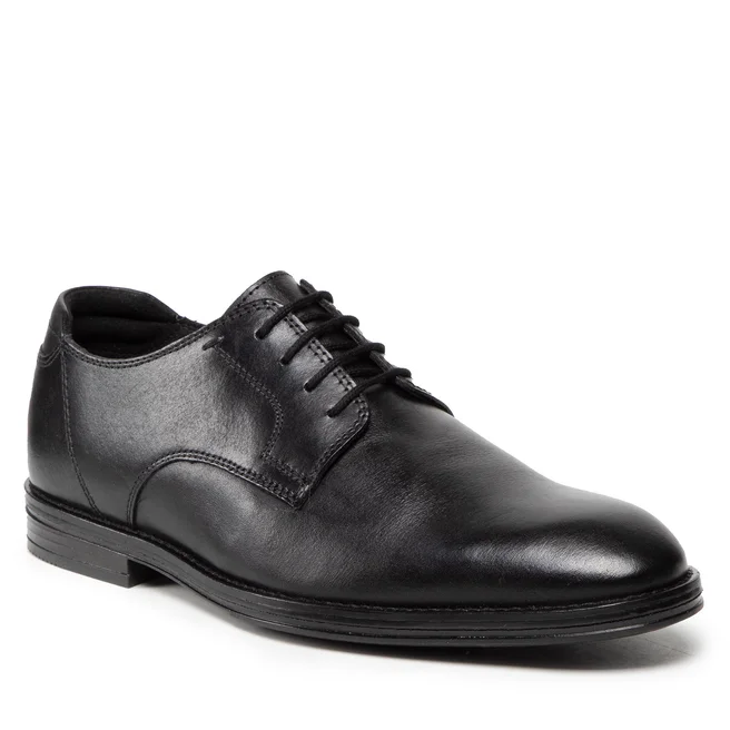 Pantofi Clarks CitiStrideWalk 261613037 Black Leather