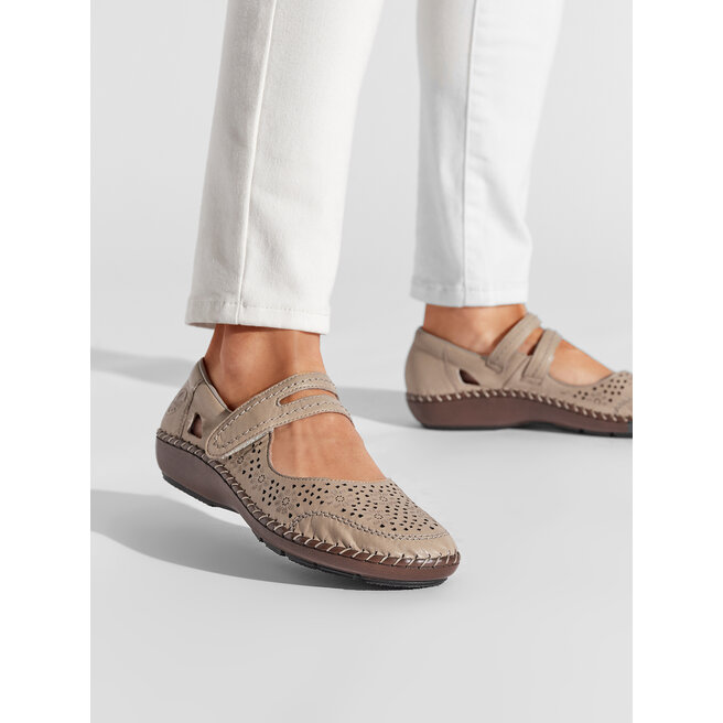 Rieker Félcipő Rieker 44875-60 Beige 1