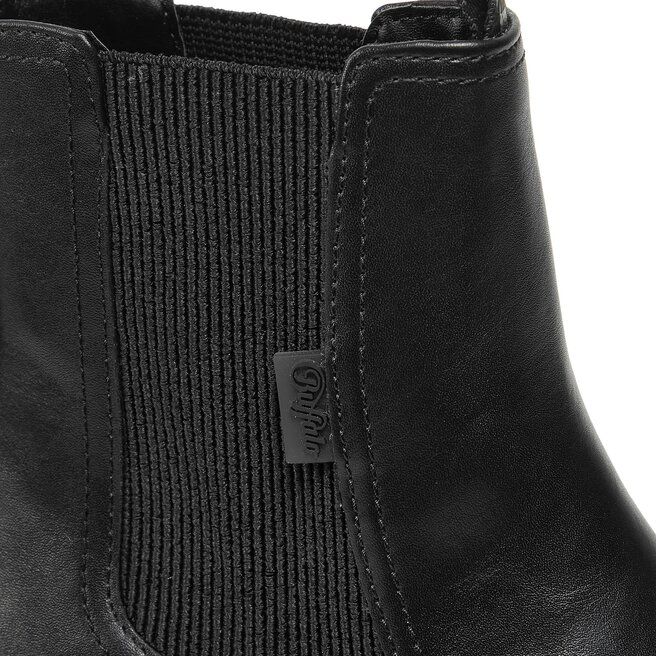 Buffalo Damen Chelsea Stiefeletten - Plateau Stiefel Mit 6,5cm Absatz Fusion Serie