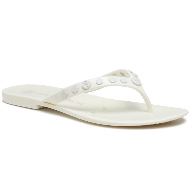Flip flop Tory Burch Studded Jelly 76555 New Ivory 104 104 imagine noua