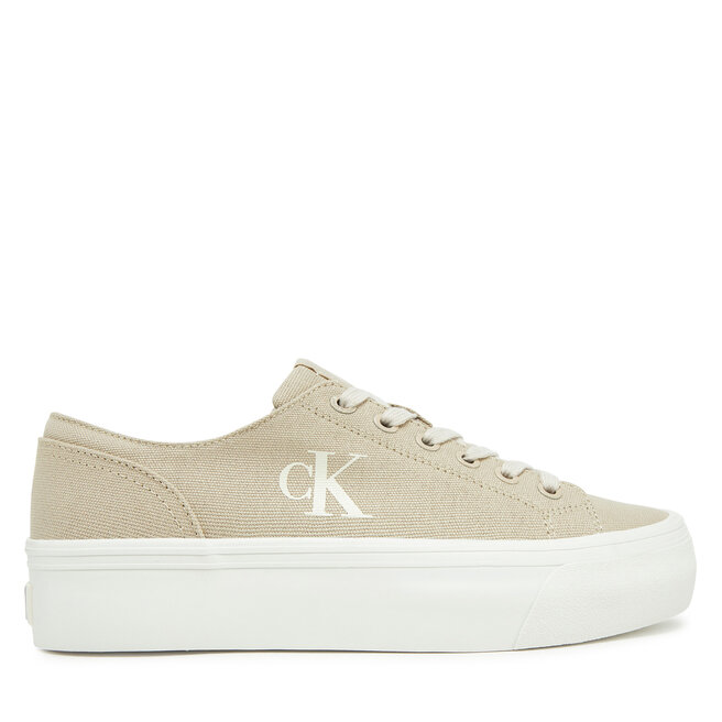 Tenisówki Calvin Klein Jeans Vulc Flatform Low Cv Mg - Beżowy