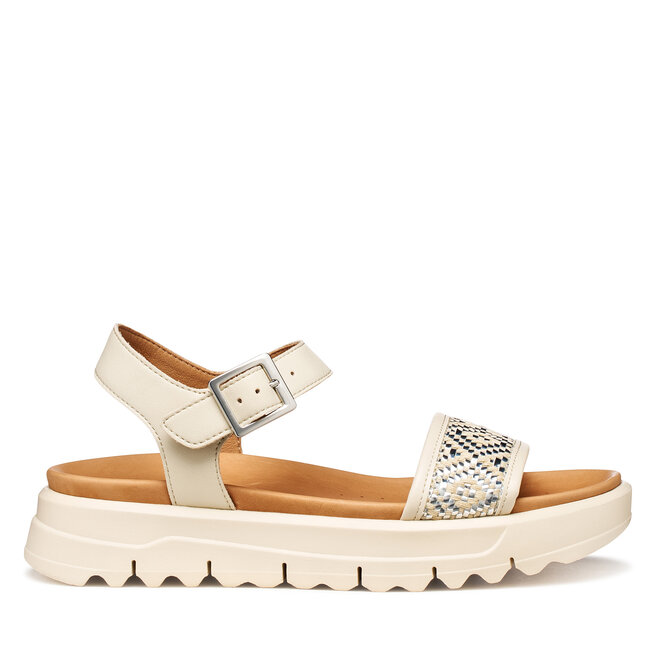 Sandały Geox D Xand 2.1S D65SZC 09B11 C1122 Écru - kobiece