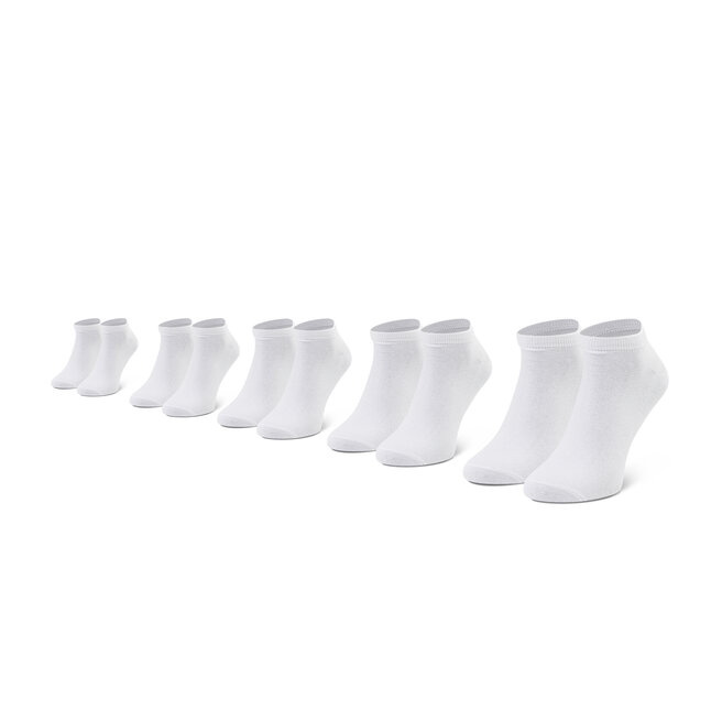 Set de 5 perechi de șosete medii pentru bărbați Jack&Jones Jacdongo Socks 5 Pack Noos 12120278 r.OS White 12120278