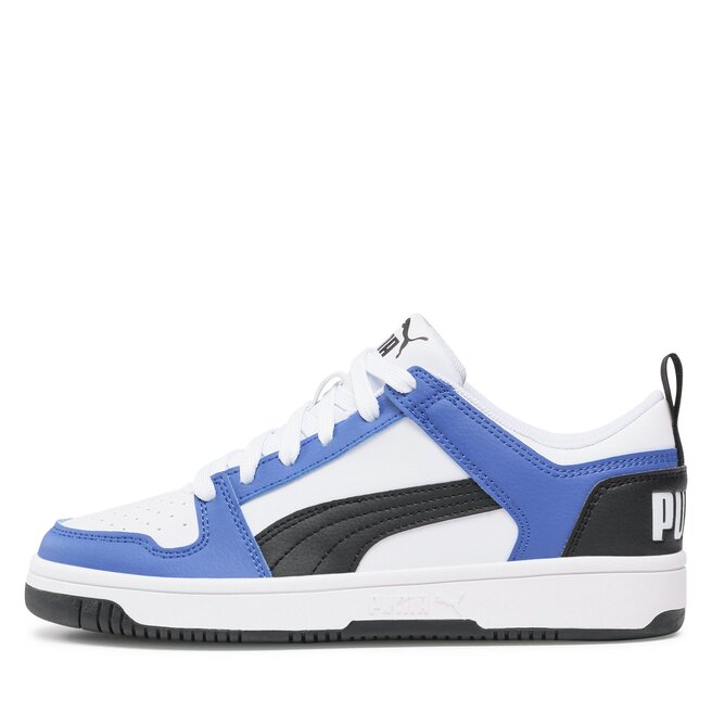 Puma Sneakersy Puma Rebound Layup Lo Sl Jr 370490 19 Puma White-Puma Black-Royal Sapphire