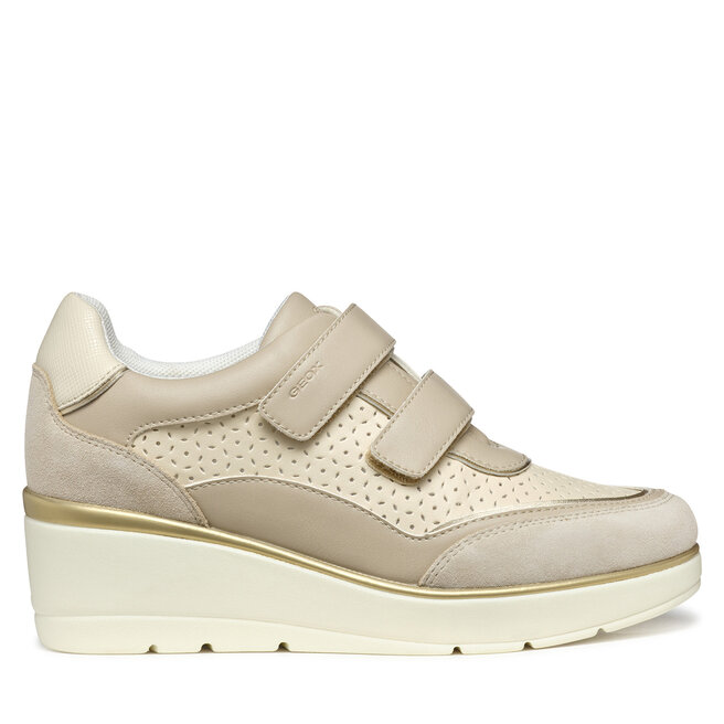Sneakersy Geox D Ilde D55RAA 05422 - Beżowy
