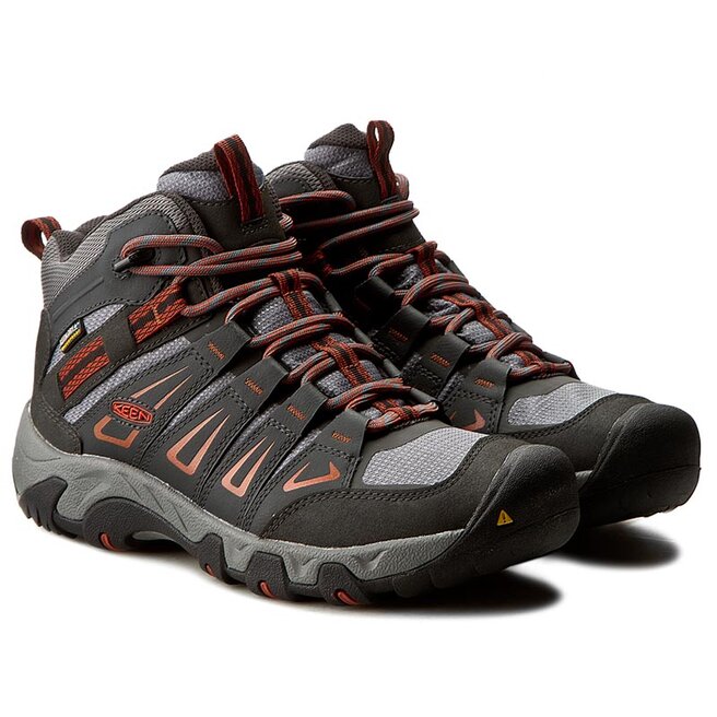 Chaussures de trekking Keen Oakridge Mid Wp 1015309 Raven Burnt