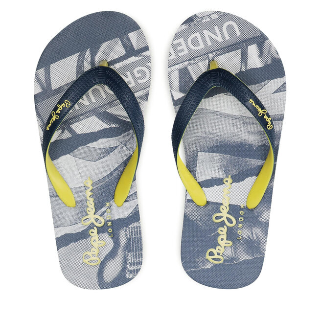 Pepe Jeans Žabky Pepe Jeans Dorset Underground Boy PBS70050 Navy 592