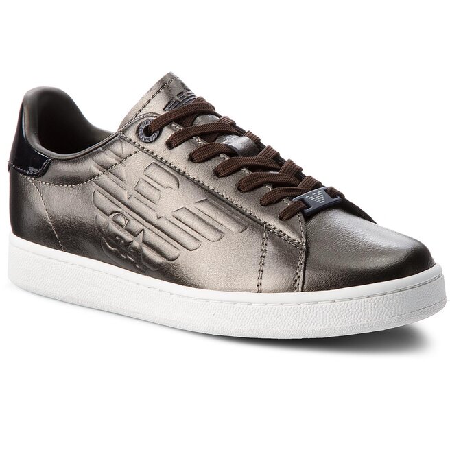 Sneakers EA7 Emporio Armani X8X001 XCC01 00078 Gun Metal • Www.chaussures.fr