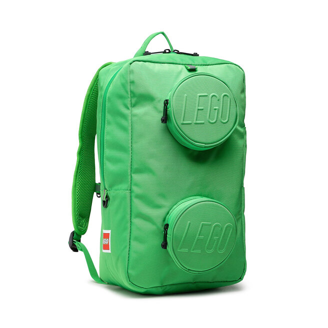 LEGO Ruksak LEGO Brick 1x2 Backpack 20204-0037 Bright Green