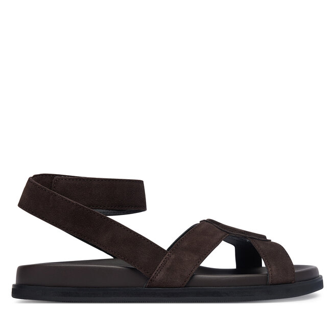 Sandały BOSS Freyah 50563358 Brązowy - kobiece