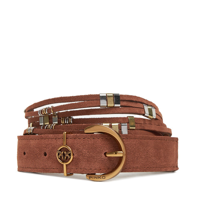 Pasek Damski PINKO Promethea H3 20251 PLT01 104803 - Brązowy