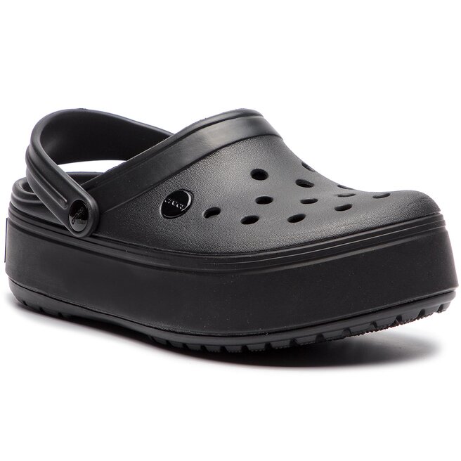 Crocs crocband platform clog black clearance