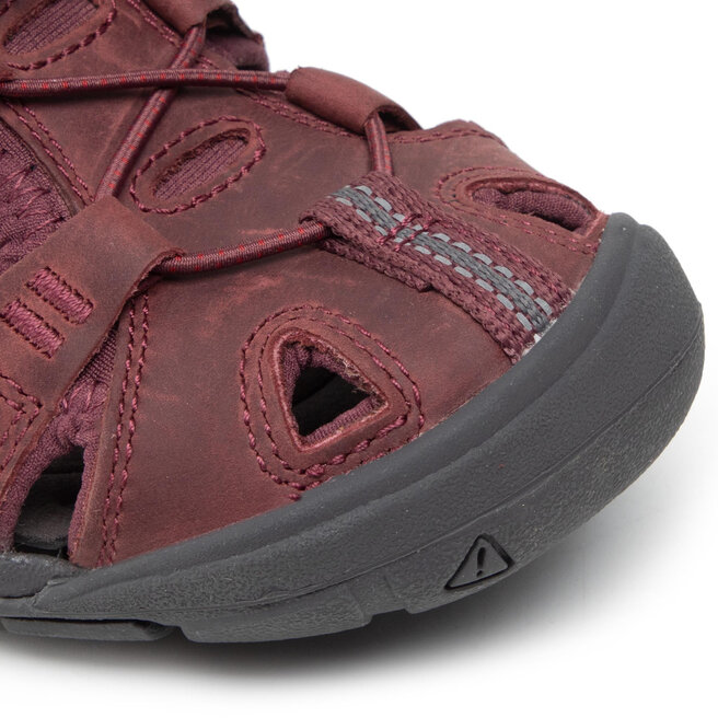 Keen Sandale Keen Clearwater Cnx Lleather 1025088 Wine/Red Dahlia