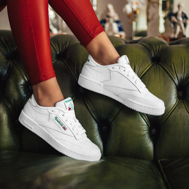 Reebok Обувки Reebok Club C 85 AR0456 White/Green