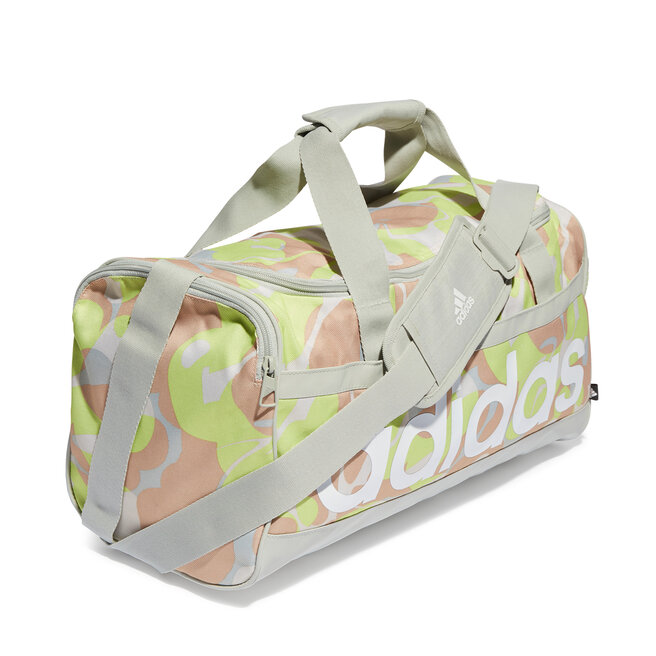 adidas Táska adidas Linear Graphic Duffel Bag (Small) IJ5638 Multco/Wonsil/White