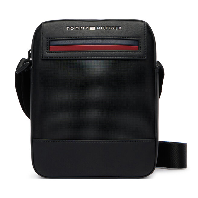 Saszetka Tommy Hilfiger Th Foundaiton Mini Reporter AM0AM14156 Czarny -