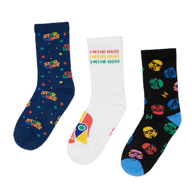 Skarpety długie Star Wars CEO-ACCCS-SS26-103SW(3-PACK) Kolorowy - dziecięce