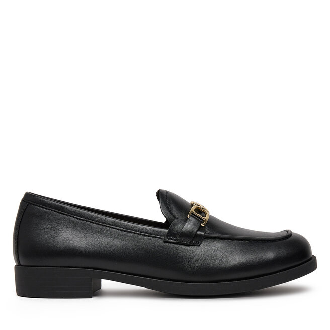 Loafersy LOVE MOSCHINO - Czarny