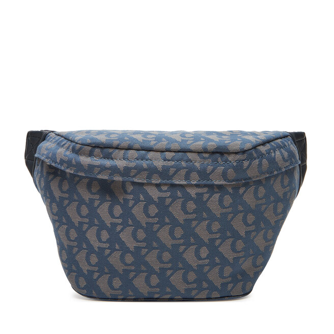Saszetka nerka Calvin Klein Jeans Unstructured Monogram Waistbag - Błękitny