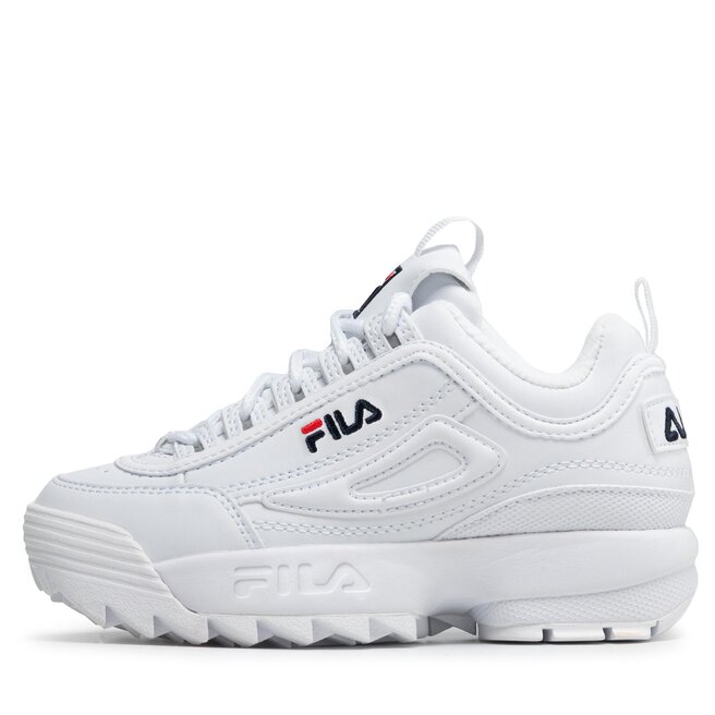Sneakersy Fila Disruptor Kids 1010567.1FG White eobuwie .pl