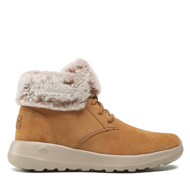 Botki Skechers Plush Dreams - Brązowy