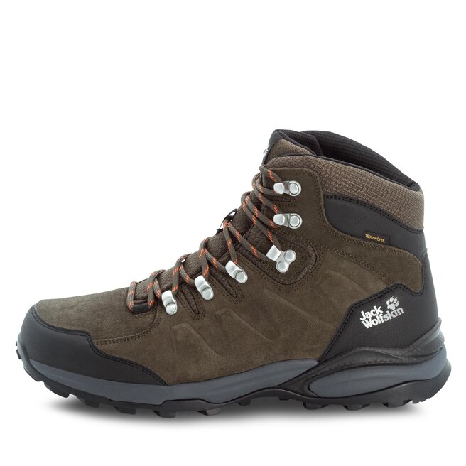 Bakancs Jack Wolfskin Refugio Texapore Mid M 4049841 Khaki / Phantom