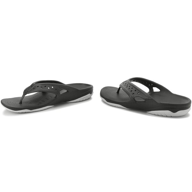 Flip flops Crocs Swiftwater Deck Flip M 204961 Black Light Grey