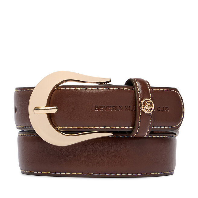 Pasek Beverly Hills Polo Club CEO-BHPC-W2-001-SS26 Brązowy -