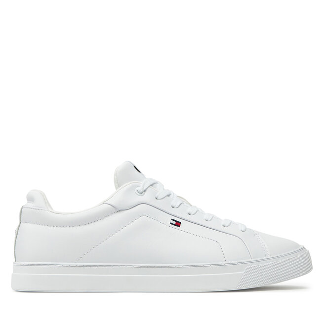 Sneakersy Tommy Hilfiger Icon Court Lth Flag Ess - Biały