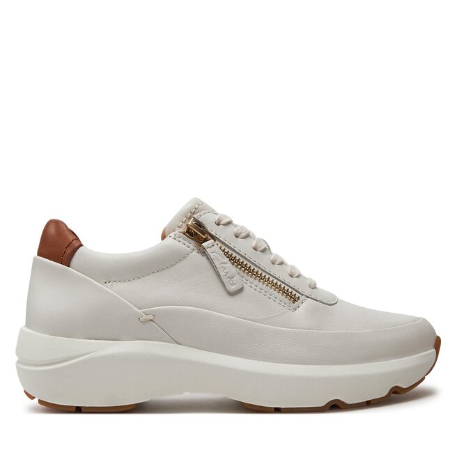 Sneakersy Clarks Tivoli Zip - Écru