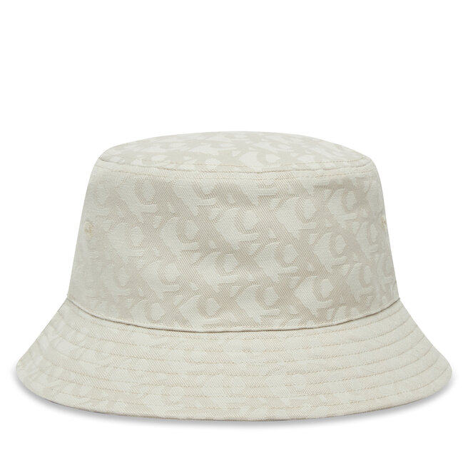 Kapelusz Calvin Klein Logo Jacquard Bucket Hat - Beżowy