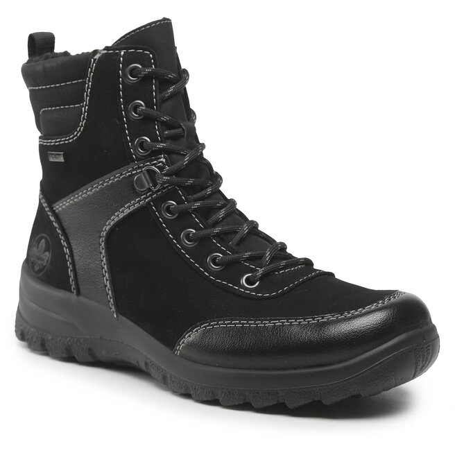Botine Rieker L7107-00 Schwarz