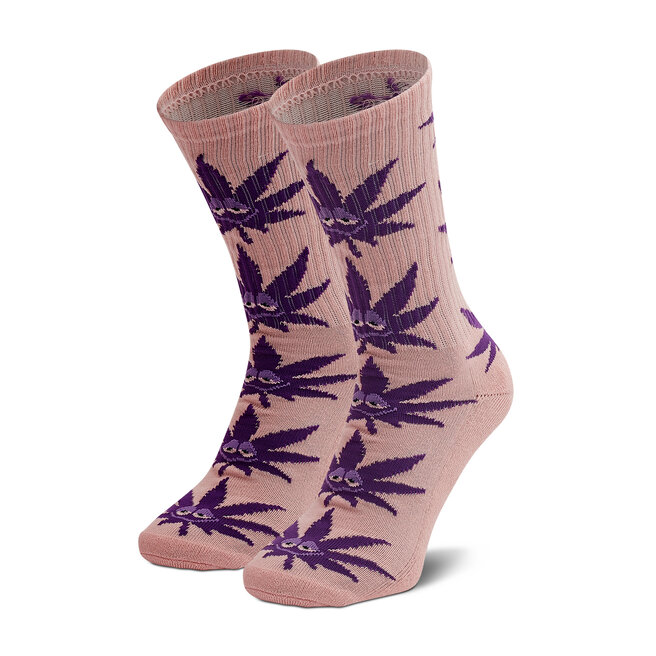 Κάλτσες Ψηλές Γυναικείες HUF Green Buddy Strains SK00544 r. OS Pink