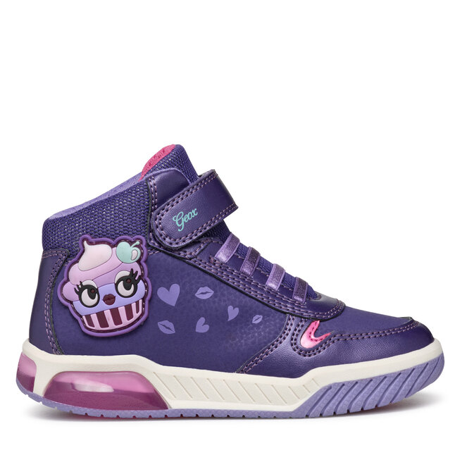 Sneakersy Geox J Inek Girl J36ASC 0CENF - M Fioletowy