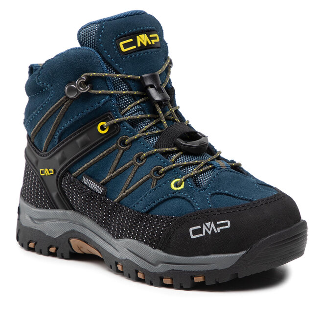 En segundo lugar lapso cuerno Botas de montaña CMP Kids Rigel Mid Trekking Shoe Wp 3Q12944 Blue  Ink/Yellow 10MF | zapatos.es