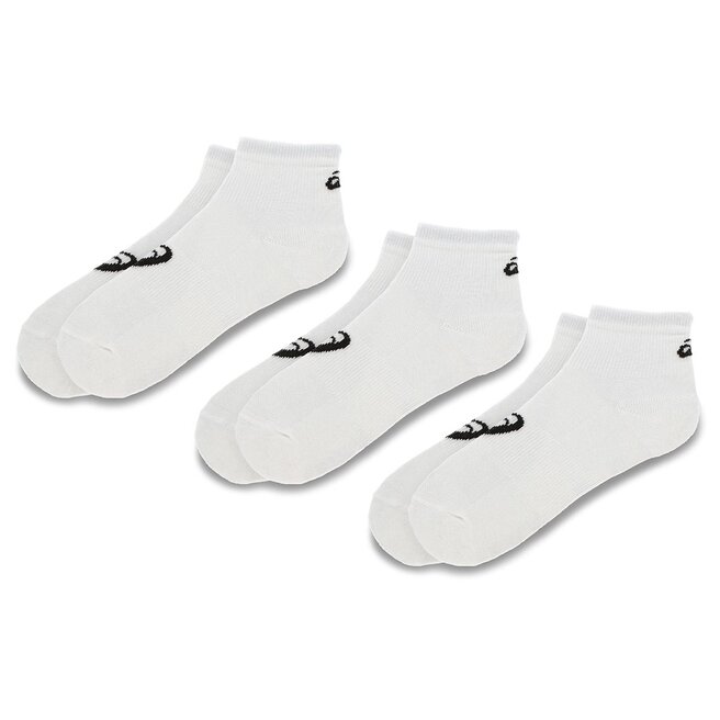 Σετ 3 ζευγάρια κοντές κάλτσες unisex Asics 3PPK Quarter Sock 155205 White 0001