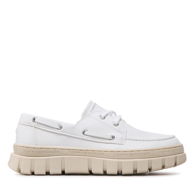 Tommy Hilfiger Polobotky Tommy Hilfiger Lace-Up Shoe T3X4-32896-1355 S White S